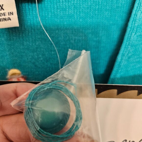 Bob Mackie Wearable Art Cardigan Sweater Dream Catcher - Picture 6 of 14